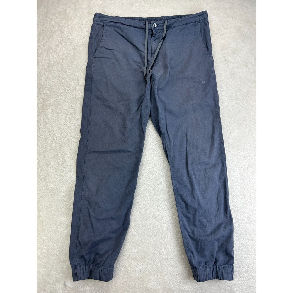 Mack Weldon Sunday Lounge Jogger Pants Mens L Navy Blue Everyday Comfort Modern